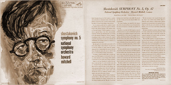Front and back covers of Shostakovich Symphony No. 5