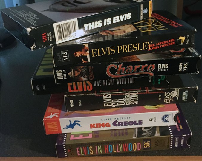 Elvis on VHS: ELVIS IN HOLLYWOOD, KING CREOLE, ELVIS, ONE NIGHT WITH YOU, CHARRO, THE ALTERNATE ALOHA CONCERT, and THIS IS ELVIS