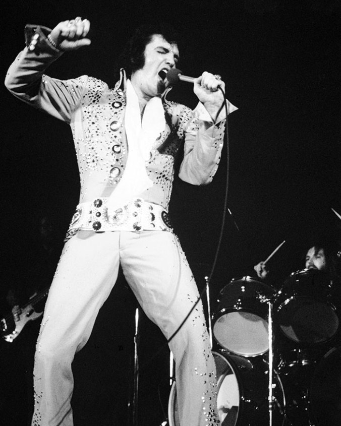 Elvis Presley as he appeared in 1972's ELVIS ON TOUR. (Image courtesy of AXS TV, used with permission.)