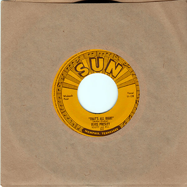 THAT'S ALL RIGHT/BLUE MOON OF KENTUCKY (Single; Sun, 1954; Reissue: Sony RCA/Legacy 2009--included as bonus with the Franklin Mint's ELVIS: THE COMPLETE MASTERS COLLECTION CD set; from Tygrrius' collection)