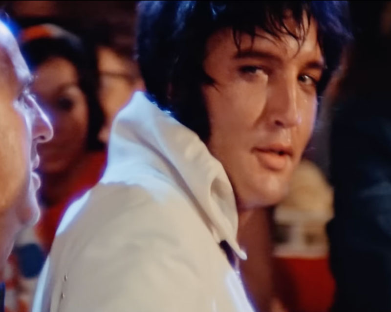 Elvis Presley in 1970, from the EPiC: Elvis Presley in Concert trailer, 2025, NEON